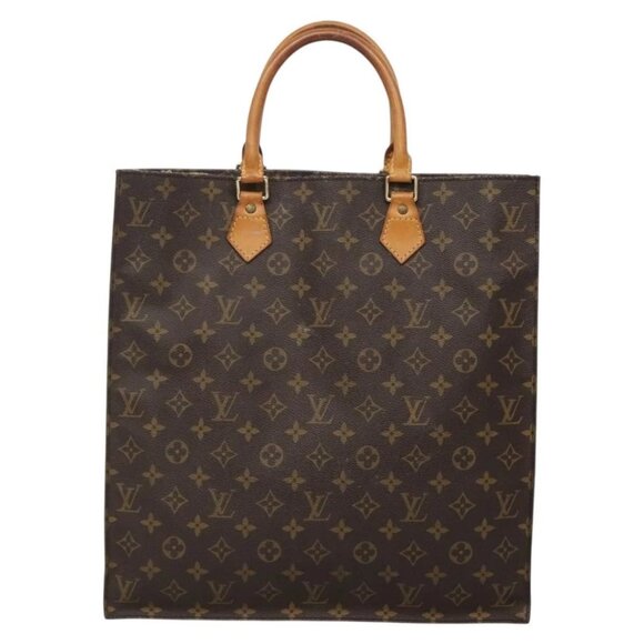LOUIS VUITTON Monogram Sac Plat Hand Bag M51140 LV Auth 137740 - Picture 2 of 16